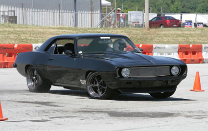 Chassisworks equipped 1969 Camaro on autocross course